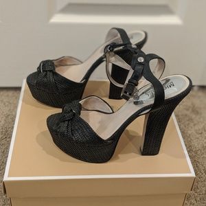 Michael Kors basketweave platform sandals